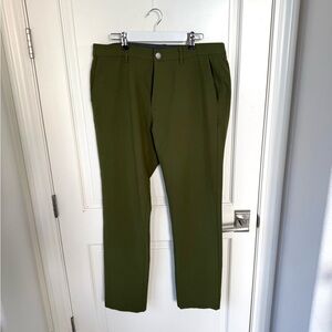 Bonobos Olive Green Golf Pants Travel Trousers size 34, 34/32